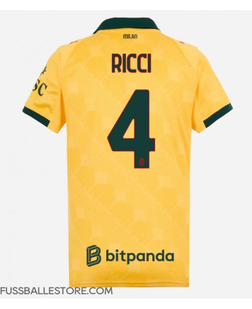 Günstige AC Milan Samuele Ricci #4 3rd trikot Damen 2025-26 Kurzarm Günstige AC Milan Samuele Ricci #4 3rd trikot Damen 2025-26 Kurzarm